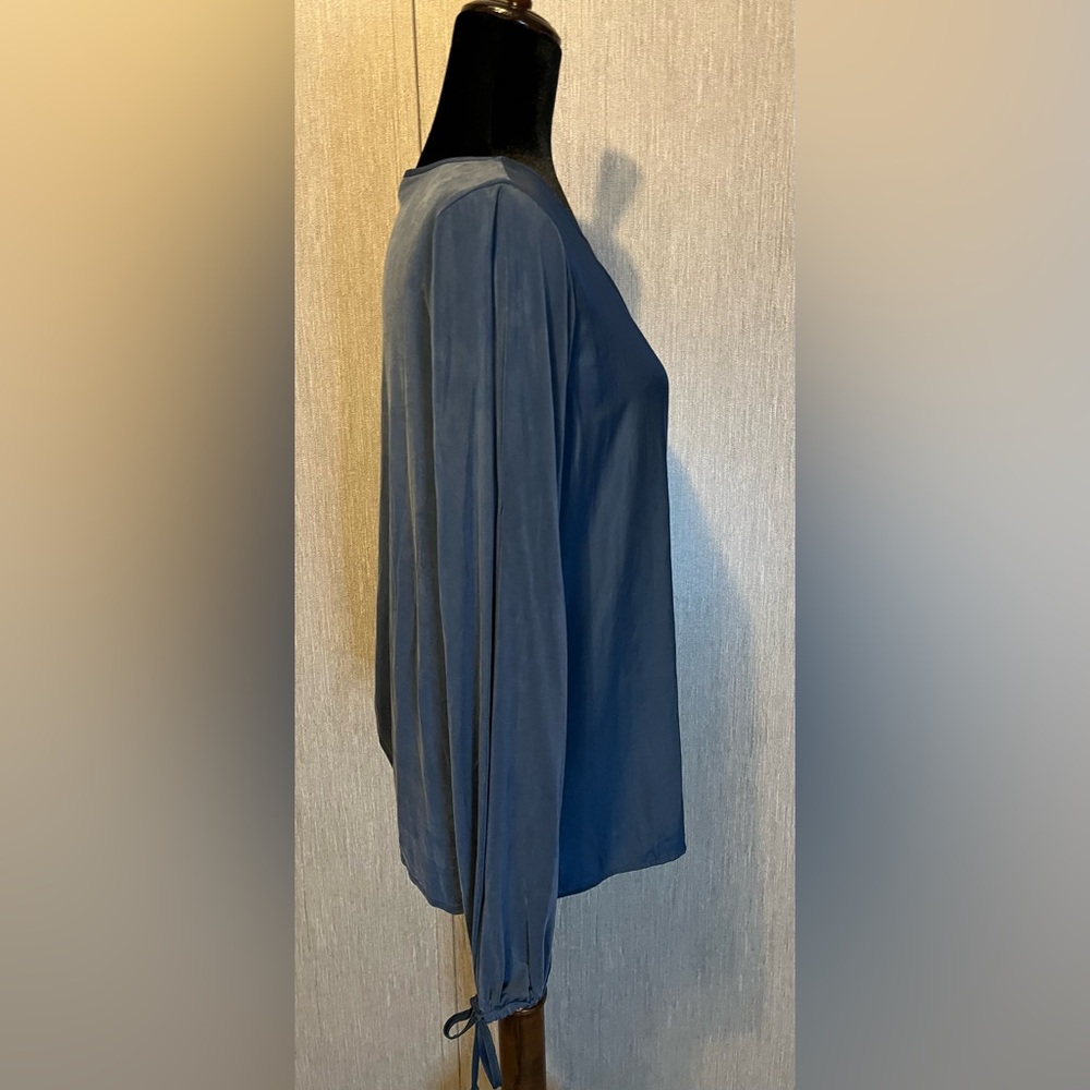 Lola & Sophie Silk Peasant Top size S - Picture 4 of 16